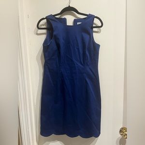 Southern Tide 2 Navy Shift Dress with Scalloped Bottom